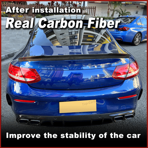 Alerón trasero de carbono para Mercedes W205 C205 Coupe C63 AMG 2015-2018 - Imagen 2 de 9