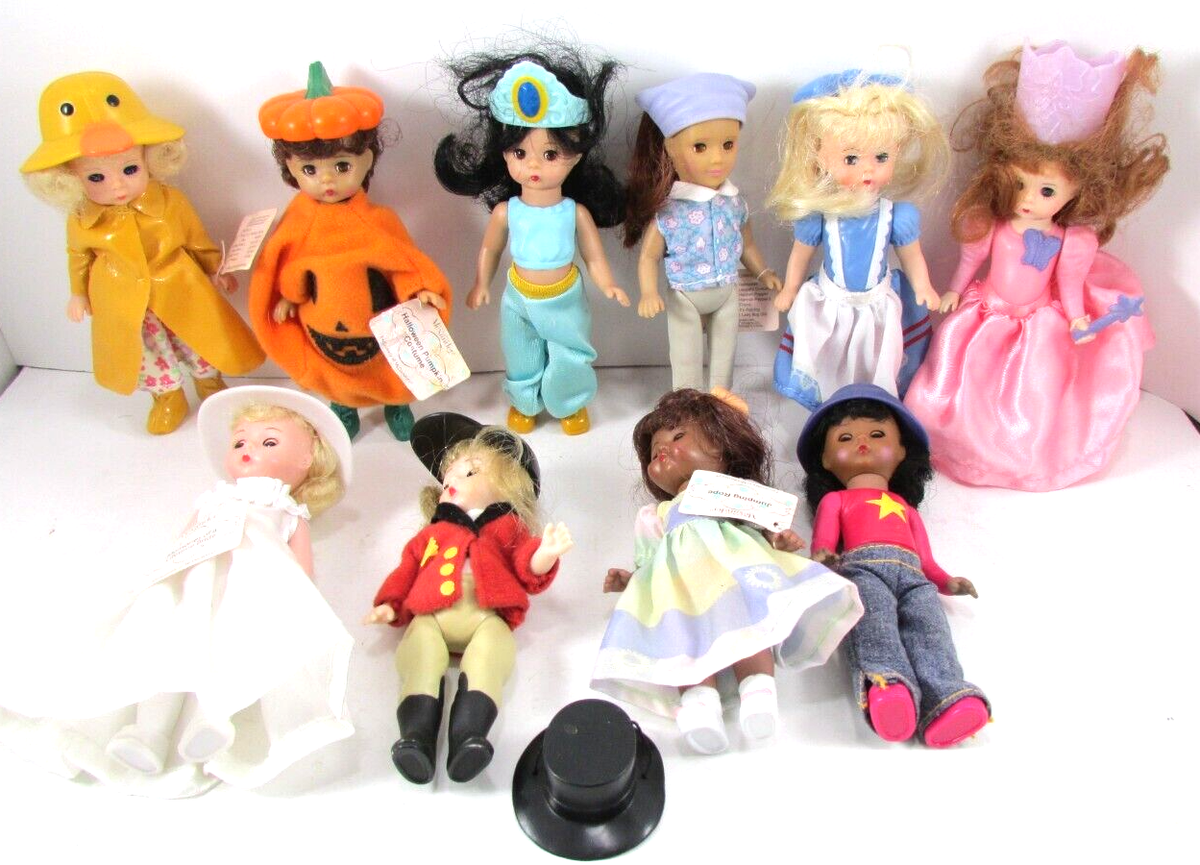 Lot of 10 Madame Alexander Dolls Mixed McDonalds Plastic 4.5