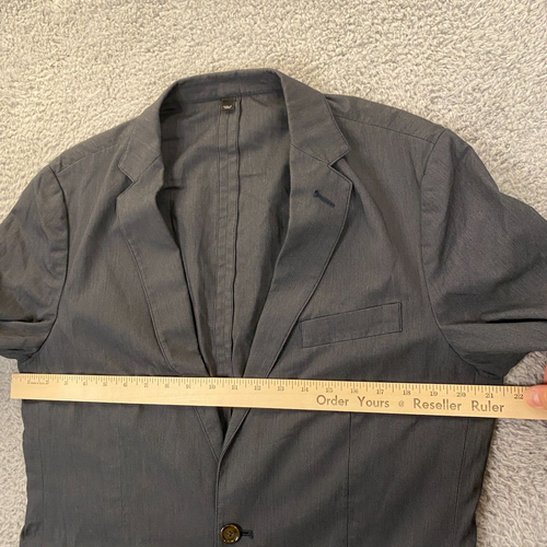 J.CREW Ludlow Blazer Mens Medium Sportcoat Jacket Micro Stripe Gray - Picture 11 of 14