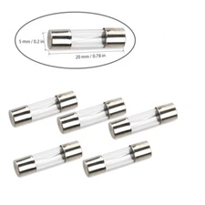 Compstudio 5Pcs F3.5AL250V 3.5A FAST Blow Fuse 5x20mm Fast Acting Fuse 250V