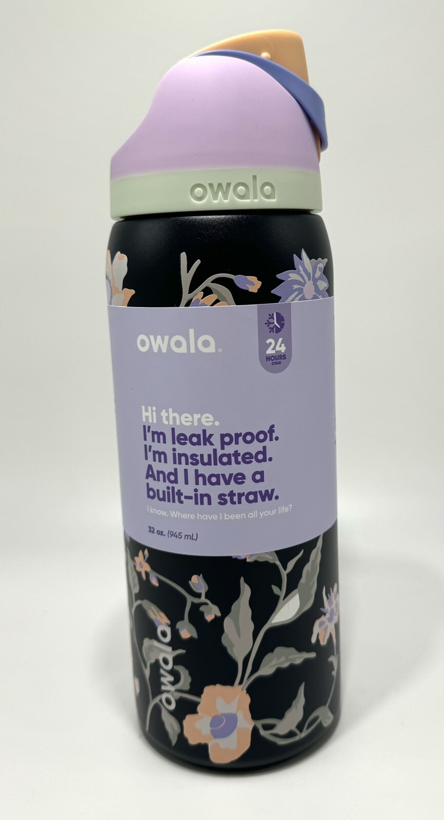 Owala UO Exclusive FreeSip Water Bottle Midnight Garden Urban