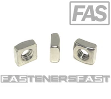 (25) 1/4-20 Stainless Steel Square Nuts 18-8 (25 Pcs) 
