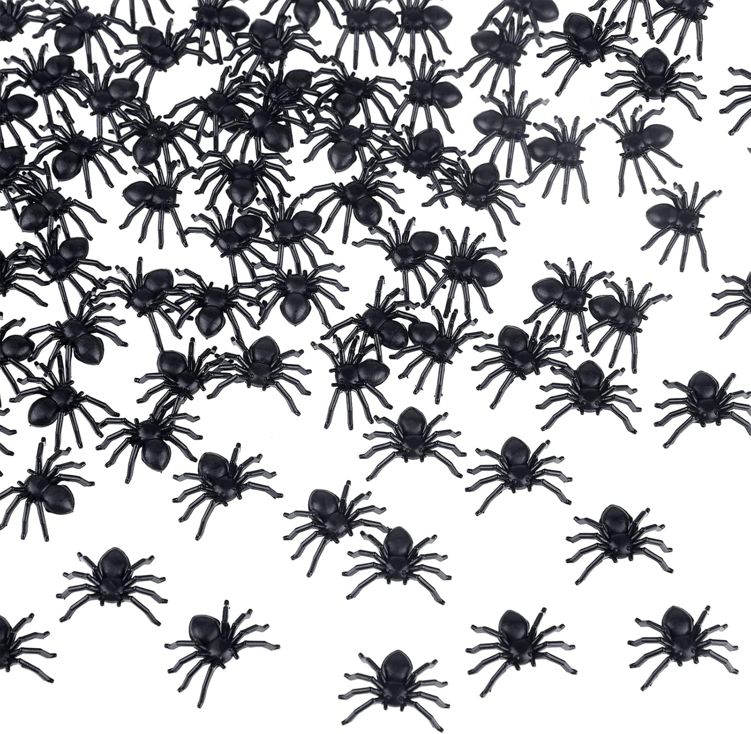 500Pcs Plastic Realistic Spiders Mini Fake Spiders Halloween Party Prank Props f