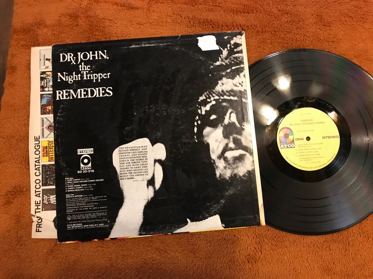 DR. JOHN THE NIGHT TRIPPER ALBUM REMEDIES 1970 ATCO RECORDS DR. JOHN THE NIGHT TRIPPER ALBUM REMEDIES 1970 ATCO RECORDS