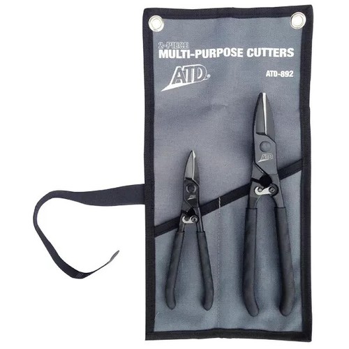 New ATD 2pc Heavy Duty Multi-Purpose Cutters Set Pliers, Shears, Tin Snips #892 - Picture 3 of 3