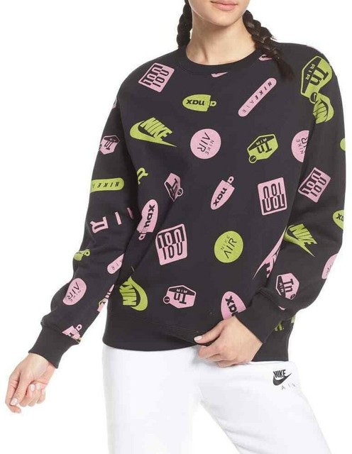 nike air all over print crew sweatshirt