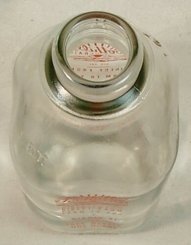 FOOTHILL DAIRY CALIFORNIA QUART MILK BOTTLE SUNRISE PICTURE - Picture 5 of 5