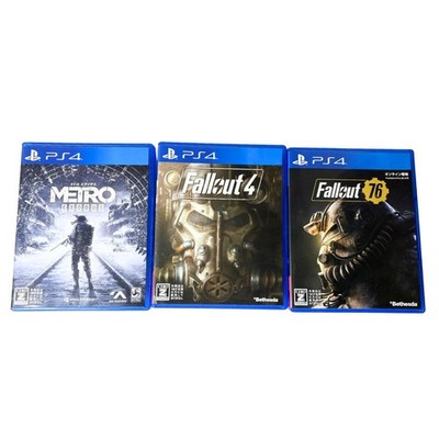 PS4 Game Lot Fallout 4 Fallout 76 Metro Exodus NTSC-J Tested Japan