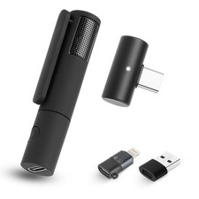 Wireless lavalier Microphone for iPhone iPad  Wireless Clip on Microphones  Wir...