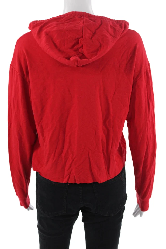 Soul Cycle Mujer Pullover Sudadera con Capucha Rojo Gráfico Cordón Manga Larga Talla S Foto 3 de 4