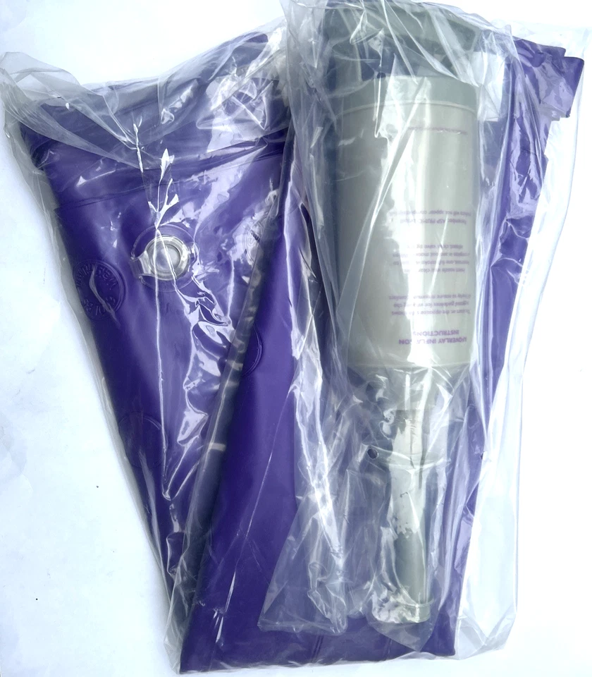 Primo AirFloat Mattress Overlay With Air Pump 76in x 32in, Purple - Image 4 of 4