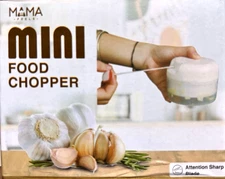 Mini Manual Food Chopper Garlic Onion Vegetable Cutter Hand Pull Kitchen Tool