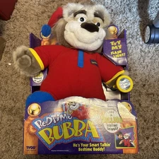 Vintage 1997 Tyco Talking Bedtime Bubba Bear Plush Doll NIB Needs New Batteries