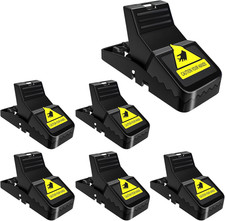 6 pk Pack Mouse Traps Rat Mice Killer Snap Trap Power Rodent Heavy Duty Pest