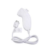NEW WHITE NUNCHUCK NUNCHUK CONTROLLER REMOTE FOR NINTENDO Wii