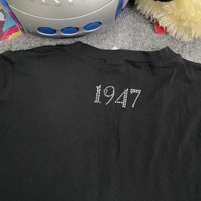 Vintage J'Adore Dior Long Sleeve Black Tee Shirt Size US 12 XL