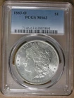 $1 1883-O Morgan Silver Dollar PCGS MS63 New Orleans Mint * AvenueCoin