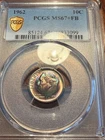 1962 FB Roosevelt Dime PCGS MS67+ FULL BANDS!!!