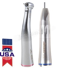 Dental 1:1/1:5 LED Fiber Optic Contra Angle Handpiece Fit Electric Motor