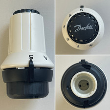 NEW BLACK Danfoss RA-click Thermostat Radiator Valve Head Thermostatic head