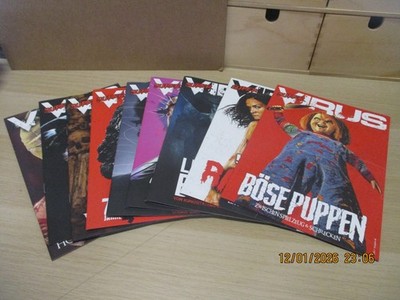 11x Virus Super Abo Hefte Horror Terrifier Godzilla True Crime Chucky Bibel