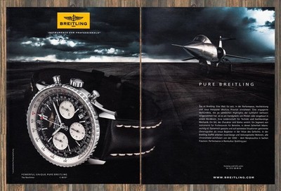 Breitling Navitimer - Reklame Werbeanzeige Original-Werbung 2010