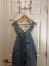 Vintage OshKosh Denim Bib Overalls - Size 38 x 30