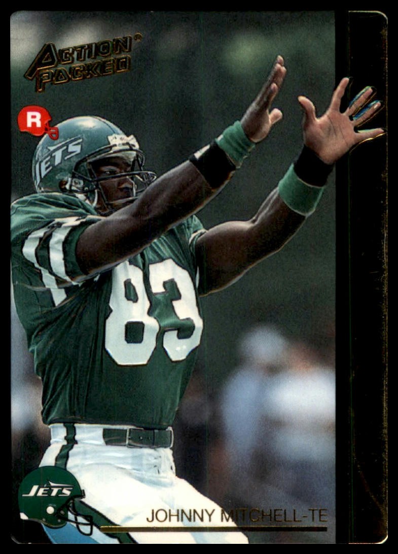 1992 Action Packed Rookie/Update Johnny Mitchell RC 49 New York Jets