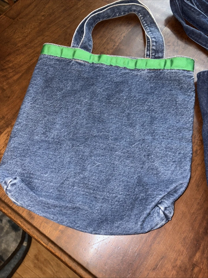 2 bolsos vaqueros hechos a mano con bordado “Hayden” Foto 3 de 4