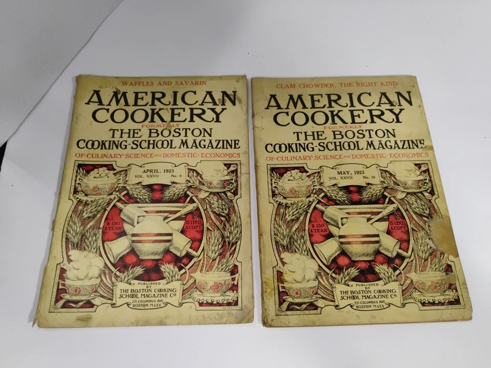 Antique American Cookery Magazine 20's Boston Cooking School Recipes Lot of 25 — 第 3/4 张图片