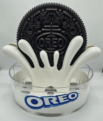 Oreo Cookie 3D Milk Splash Retail Display 2 Sided Nabisco~ Small Crack On Cookie