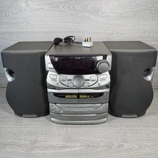 Kenwood XD-551 Mini HiFi Component System Stereo & Speakers Silver Working