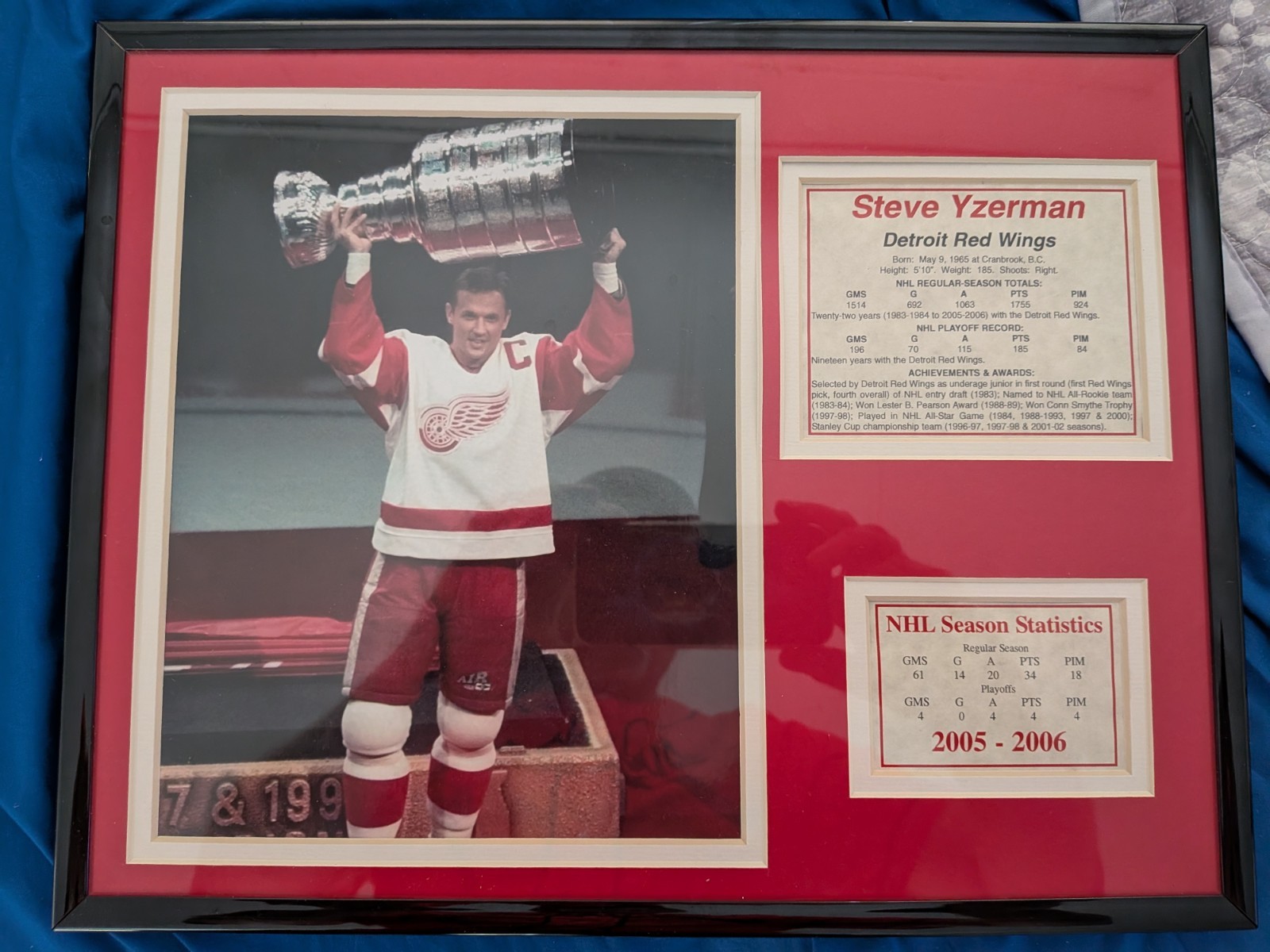 Professional Picture Of Steve Yzerman. John C Hartman Certified!