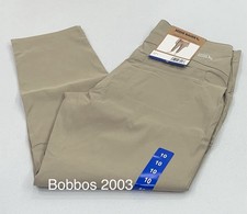 Eddie Bauer Women's Horizon Straight Ankle Pants, Tan, Size 10