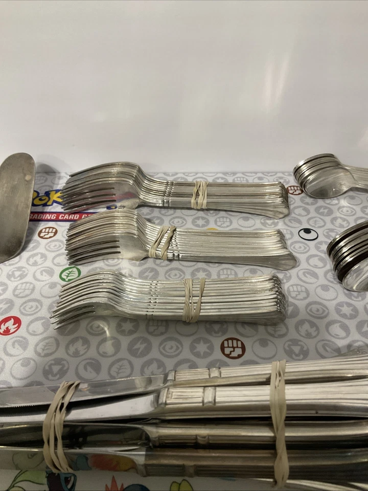 Retroneu Stainless 18/8 Korea Glossy Flatware - 88 Pcs - Vintage - FastShip! - Image 2 of 4