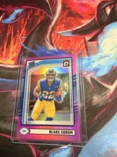 2024 Panini Donruss - Rated Rookie Blake Corum #322 Optic Preview Pink Prizm 