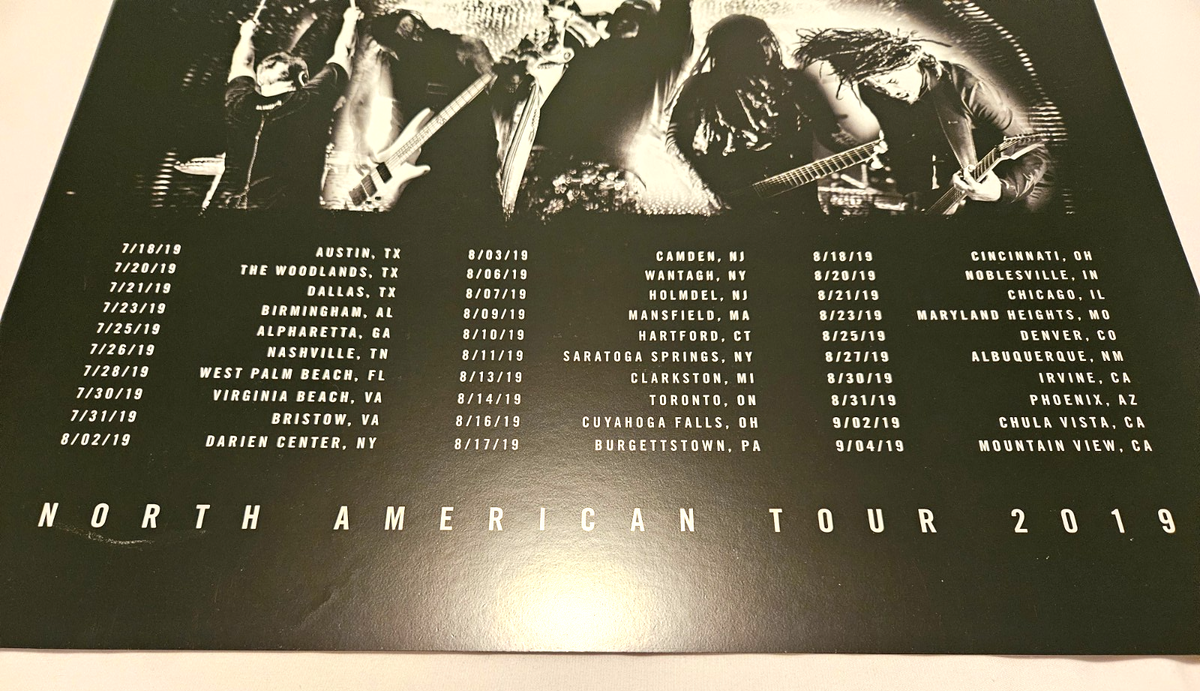 KORN Poster Foil 2019 North American Tour Damaged | eBay
