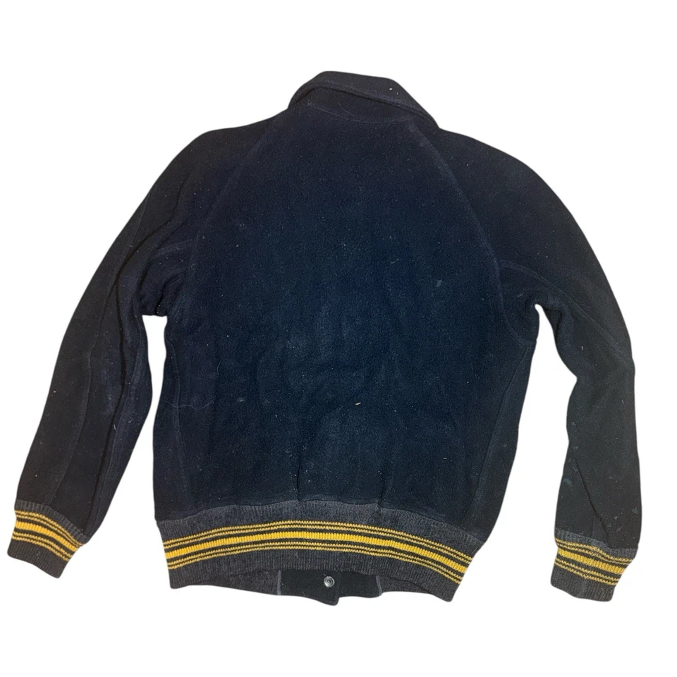 Chaqueta De Colección Años 40’s/50’s Varsity GHS Banda - Negra/Amarilla - Talla Pequeña Foto 3 de 4