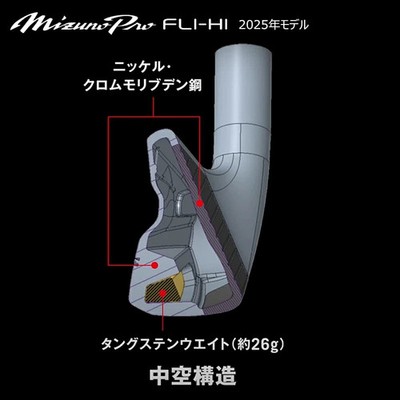Mizuno Pro FLI-HI Utility Hybrid Driving Iron 4H S-Flex N.S.PRO