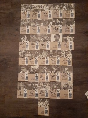 Autogrammkarten VfL  Bochum 100 Jahre Castroper Strasse Original Signiert