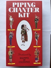 Bagpipes Of Caledonia Piping Chanter Kit Scotland Beautiful Wood New Open Box