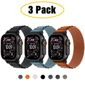 3 PACK Bande de boucles alpines pour Apple Watch 11 10 9 8 7 6 SE 44/45/46/49mm Ultra 3 2