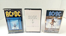 AC/DC Cassette Lot Of 3- Who Made Who - Flick Of The Switch-Blow Up Your Video