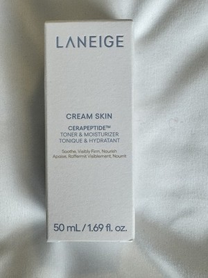 Laneige Cream Skin CeraPeptide Toner & Moisturizer Mini 1.69 fl oz/ 50 mL NIB