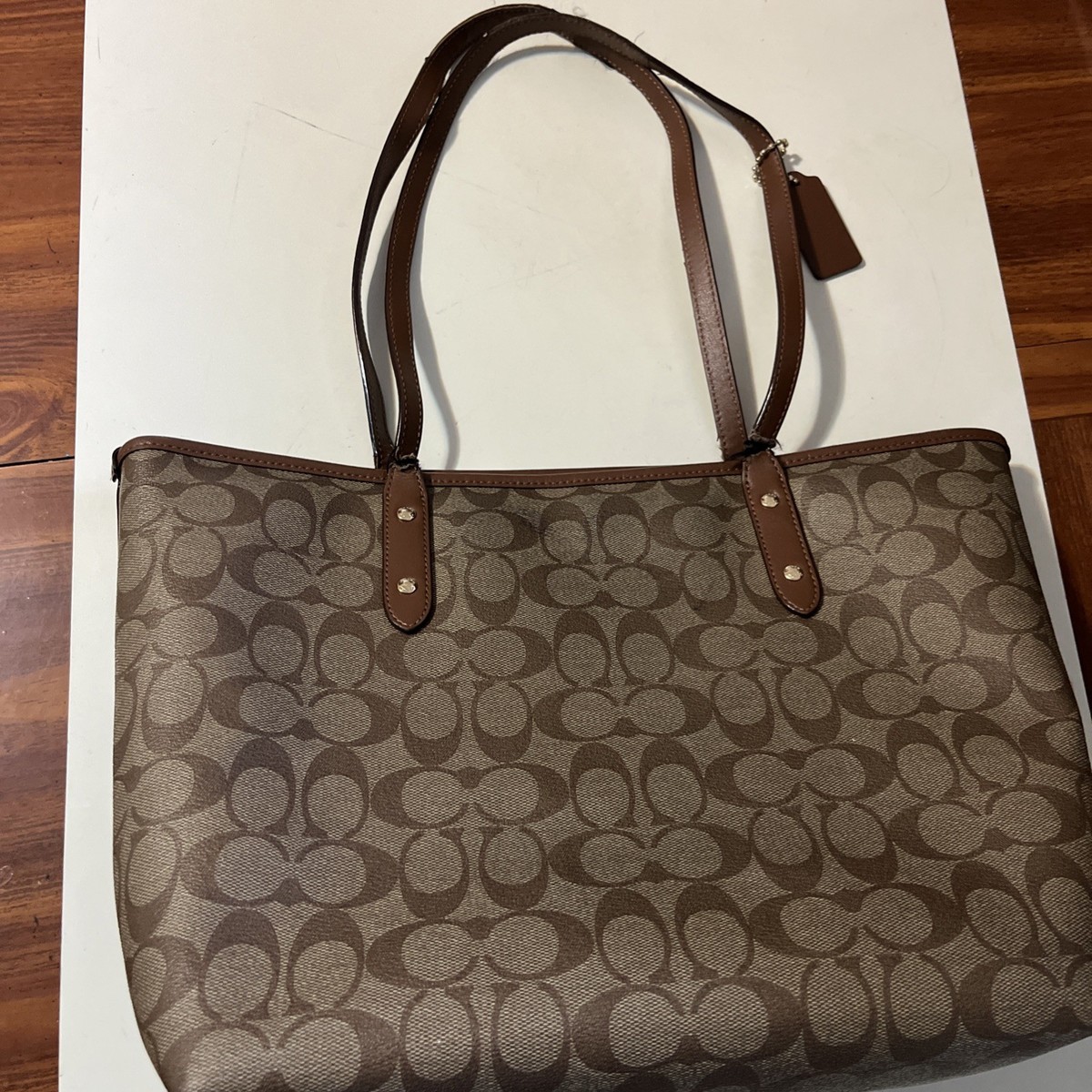 Coach F58292 City Zip Tote/HANDBAG/ STRAPS ARE WORN/REFLECTS PRICE