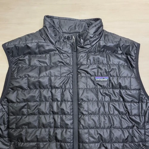 Patagonia Mens Nano Puff Vest Black Insulated Quilted Puffer 84241 FA15 XL image 6