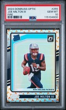 2024 PANINI DONRUSS OPTIC FIRE #255 JOE MILTON III PSA 10