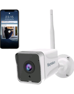 Septekon S50 Überwachungskamera Outdoor 2K CCTV WLAN Wasserdicht Home Alexa