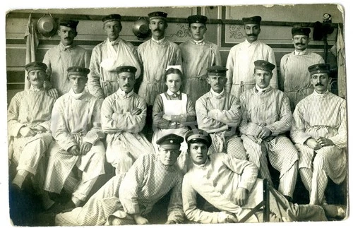 01# Photo WW1 Vilnius Vilnius Vilna Lithuania ~ 1917 Soldiers Hospital Hospital