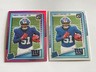 2) 2025 Panini Donruss Optic Rated Rookie Abdul Carter #300 Pink Prizm + Base RC